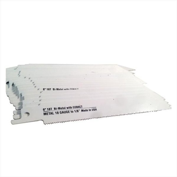 Disston Disston 6476-50 Blu-Mol 6 In. 18 Tpi Metal Cutting Bi-Metal Reciprocating Saw Blade; 50 Pack 6476-50